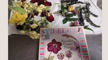 Flower pressing pictures at Radcliffe home